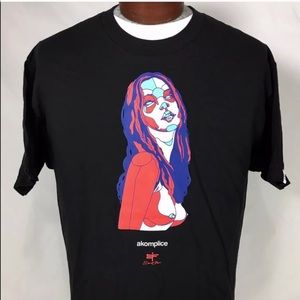 Akomplice sick 😷 t shirt sexy naked woman